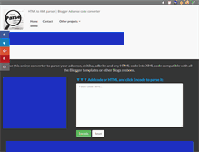 Tablet Screenshot of htmlparse.com